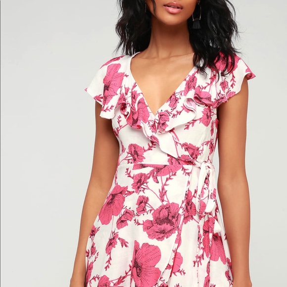 NWT FP French Quarter Print Wrap mini Dress - Picture 10 of 15